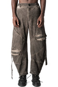Oversized balloon cargo trousers, Mud
