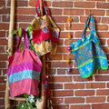 Pack of 3 - Mystery Print Recycled Sari Farmers Market Tote Bags- Final Sale