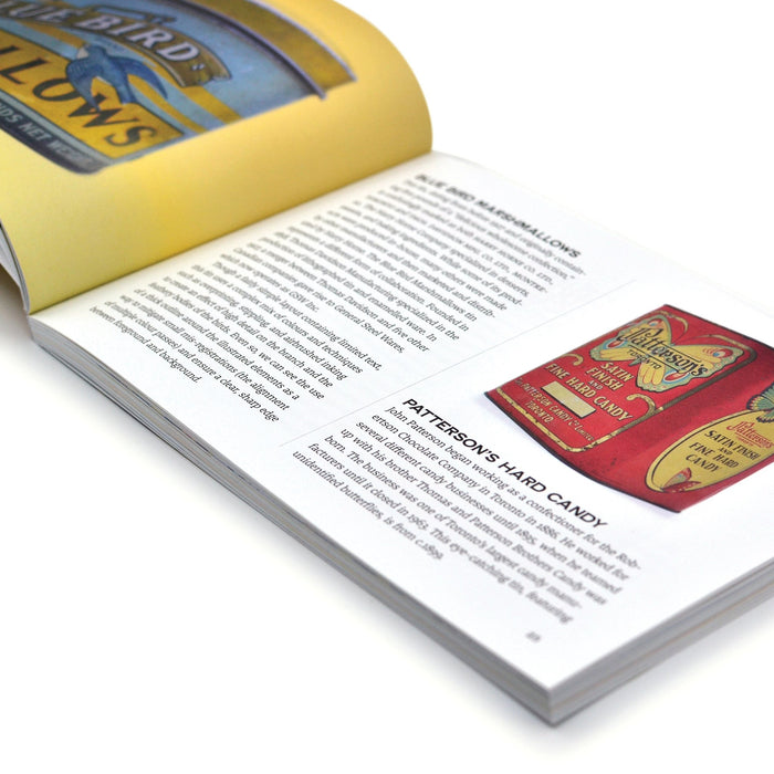 Book open to page about Patterson's Hard Candy