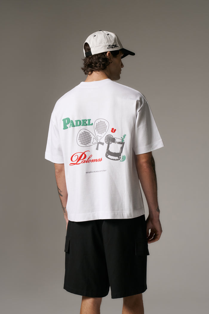 PADEL & PALOMAS T-SHIRT - WHITE
