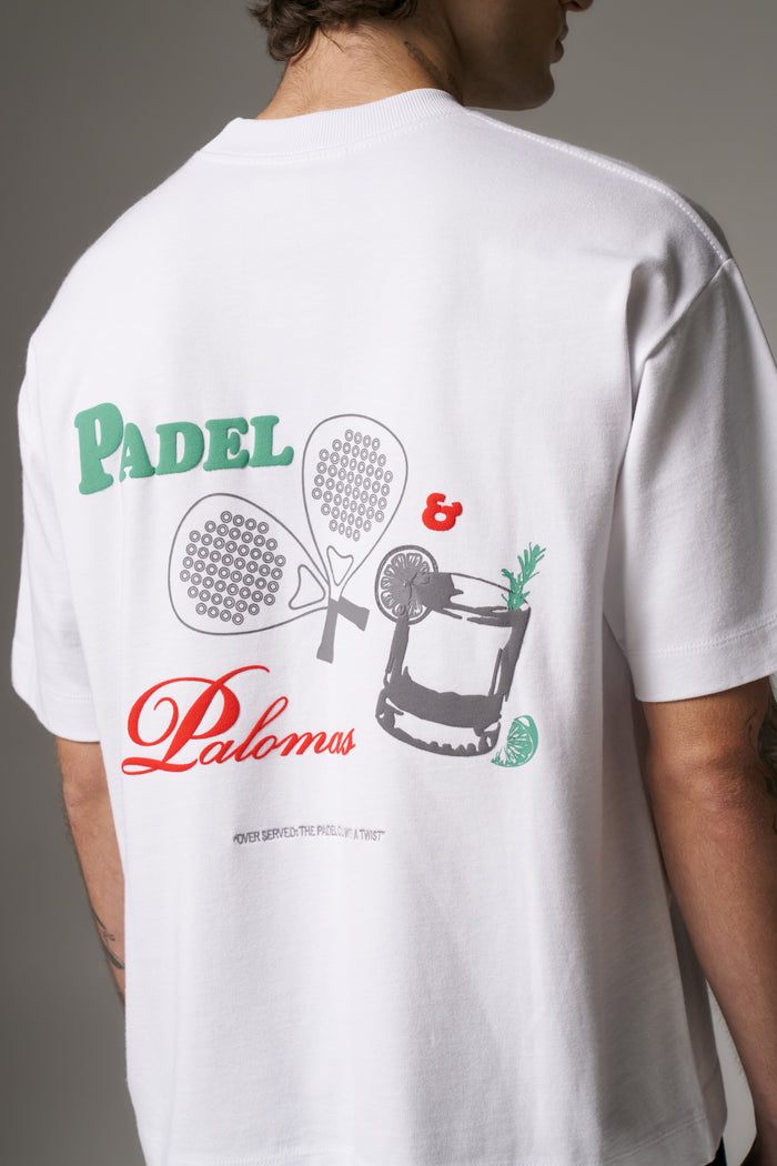 PADEL & PALOMAS T-SHIRT - WHITE