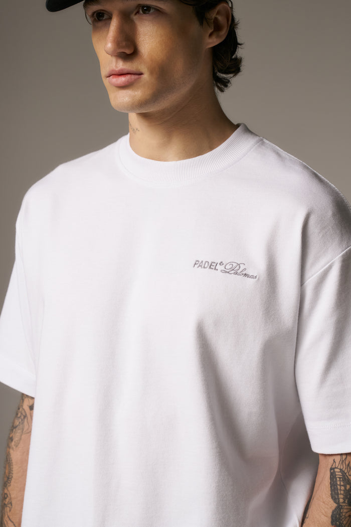 PADEL & PALOMAS T-SHIRT - WHITE