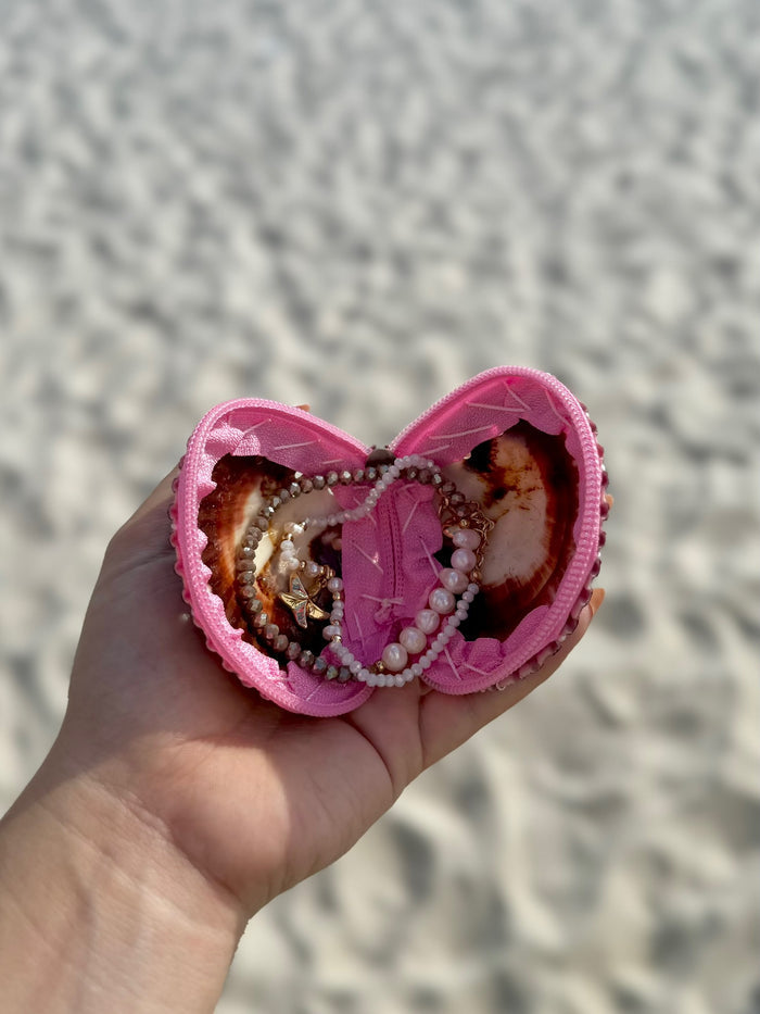 Pink Shell Coin Purse