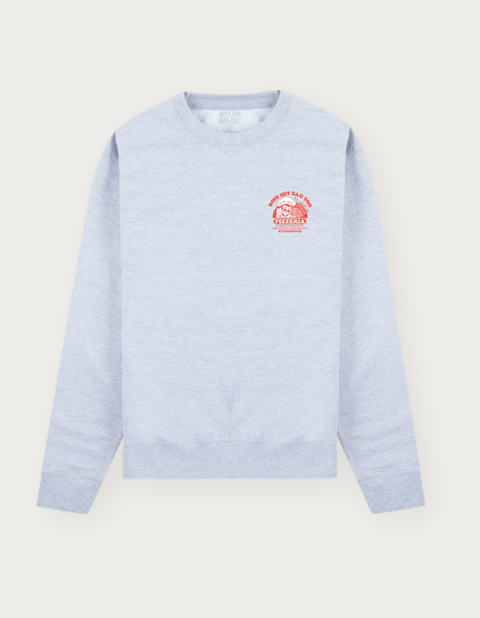 PIZZA CREWNECK GREY