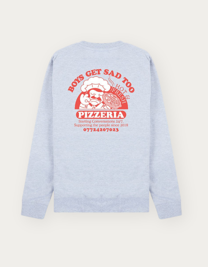 PIZZA CREWNECK GREY