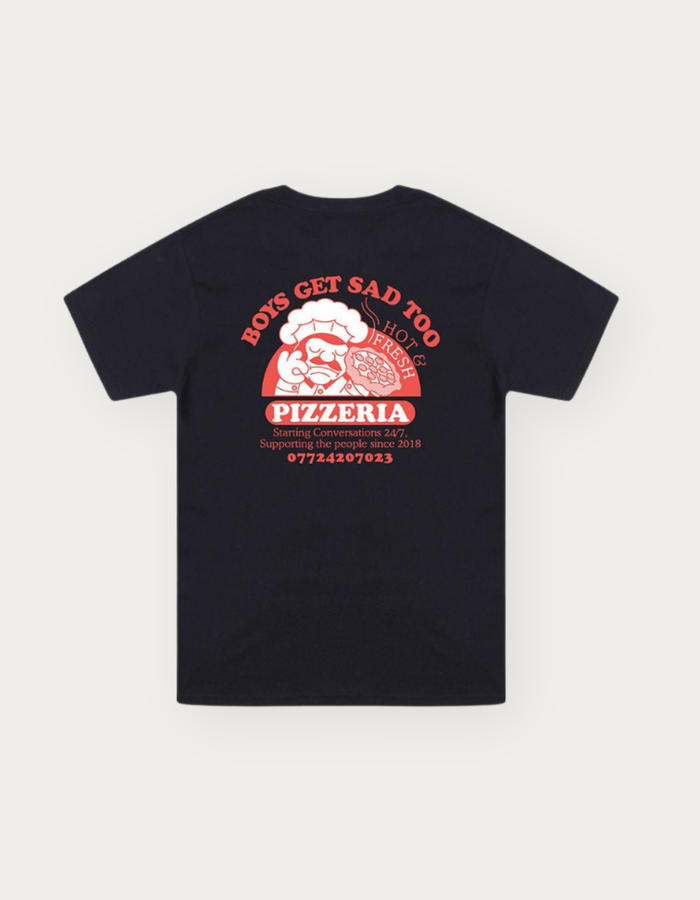 PIZZA TEE BLACK