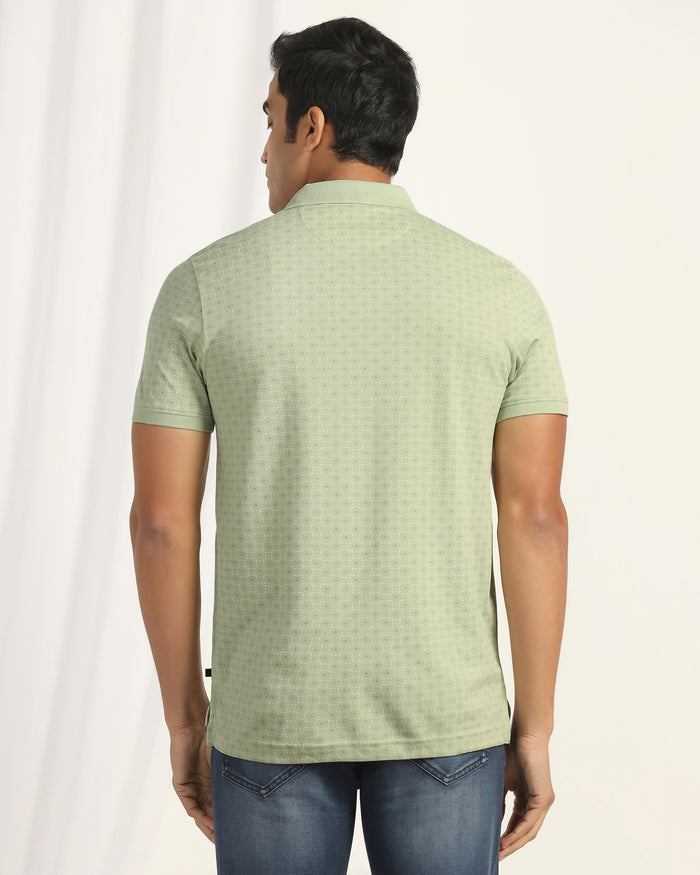 Polo Light Green Printed T-Shirt - Henry