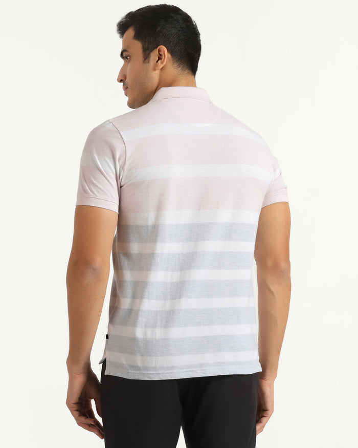 Polo Pink Stripe T-Shirt - Scorpius