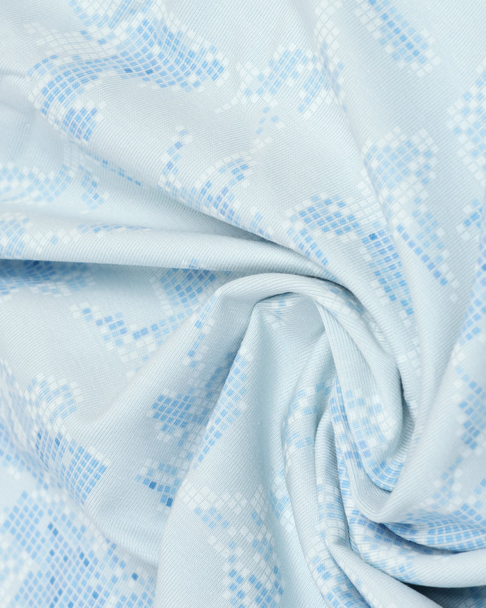 Polo Sky Blue Printed T-Shirt - Infinity