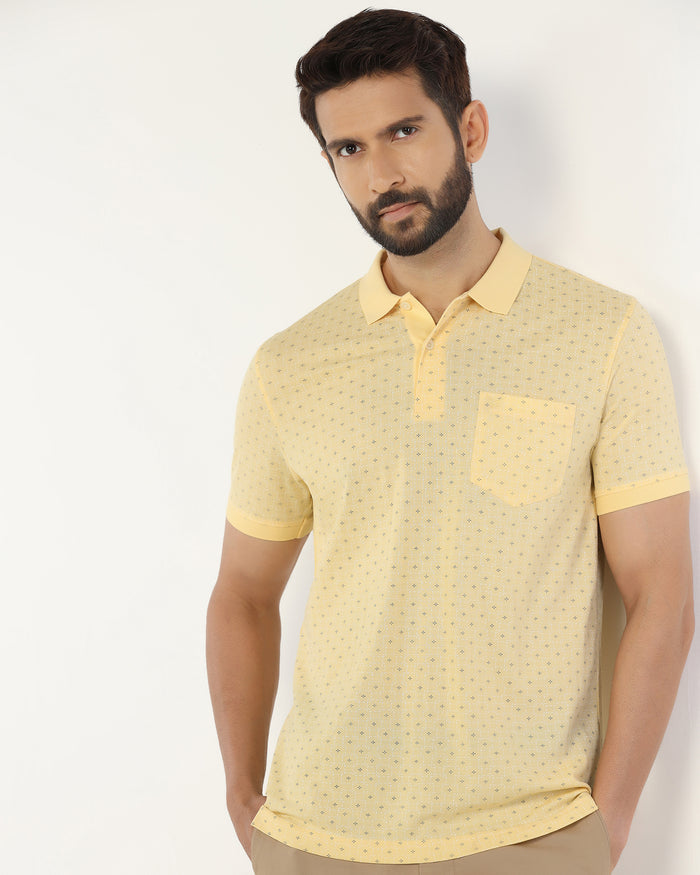 Polo Yellow Printed T-Shirt - Henry