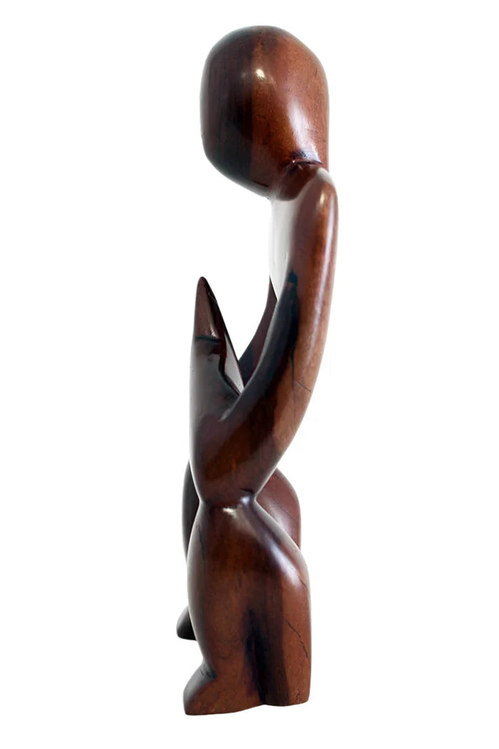 Praying Man Wooden Sculpture