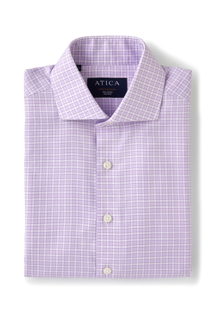 Providence Lavender Check Shirt - Atica Man
