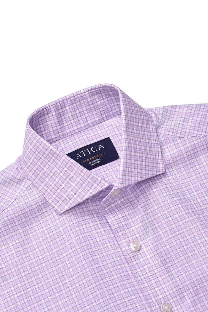 Providence Lavender Check Shirt - Atica Man