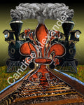 Purdue Fleur De Lis art by Candice Alexander, Louisiana Artist