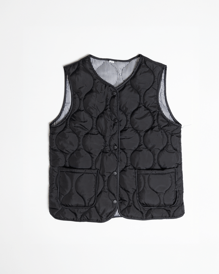 quilted puffer vest