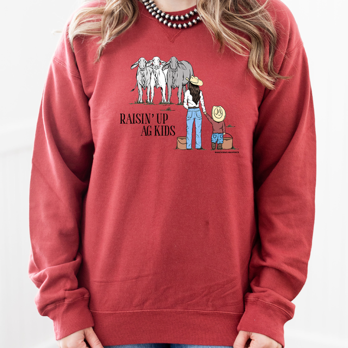 Raising Up Ag Kids Cattle– Crewneck