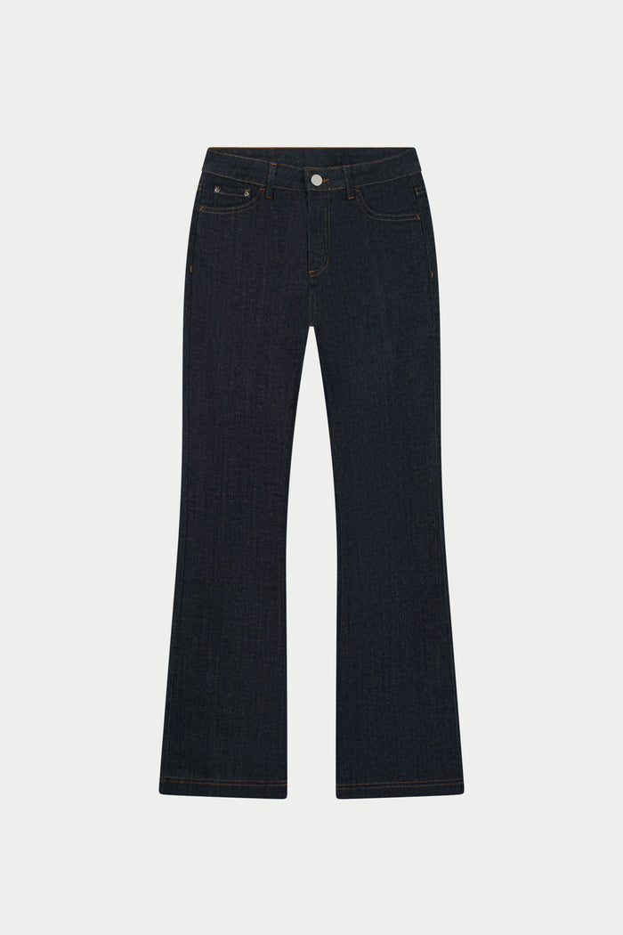 RELAXED FLARE JEANS - DARK INDIGO
