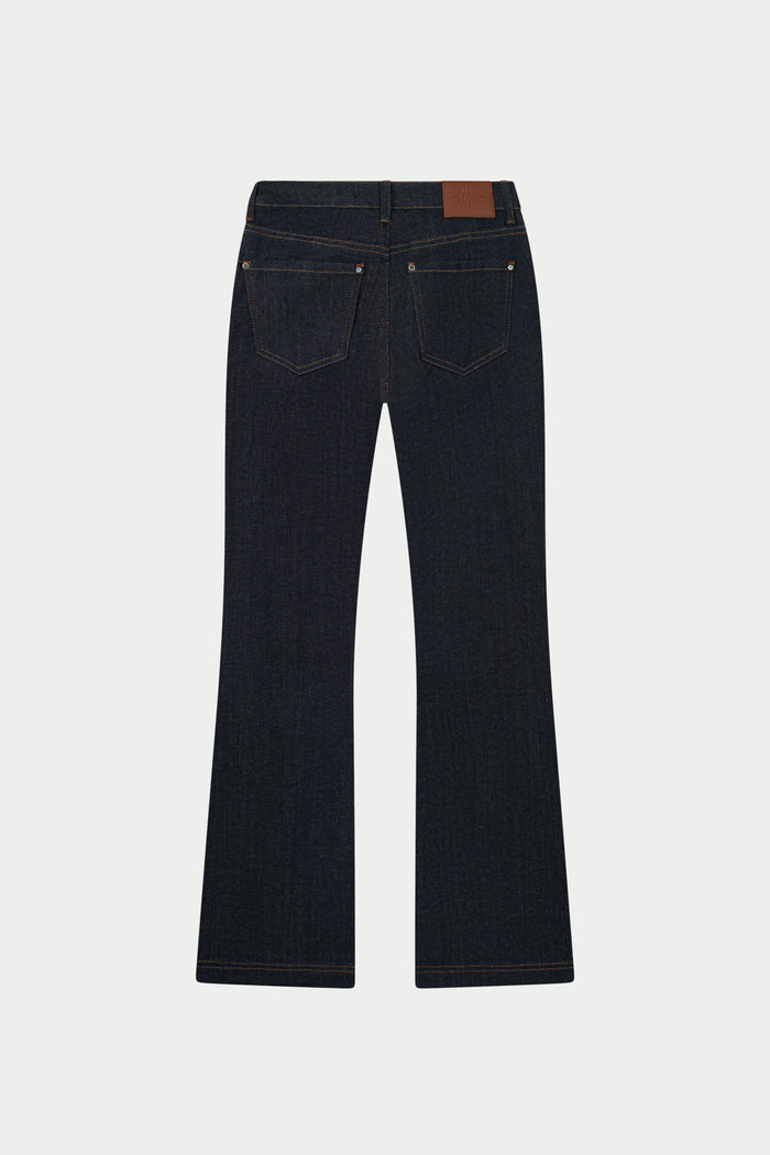 RELAXED FLARE JEANS - DARK INDIGO