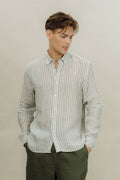 Urban Pioneers Male Renato LS Shirt SHIRT OLIVE