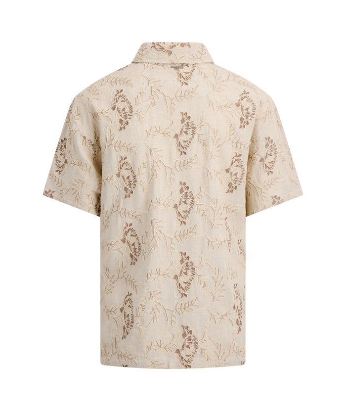 Urban Pioneers Male Ricci SS Shirt SS SHIRT LIGHT SAND AOP
