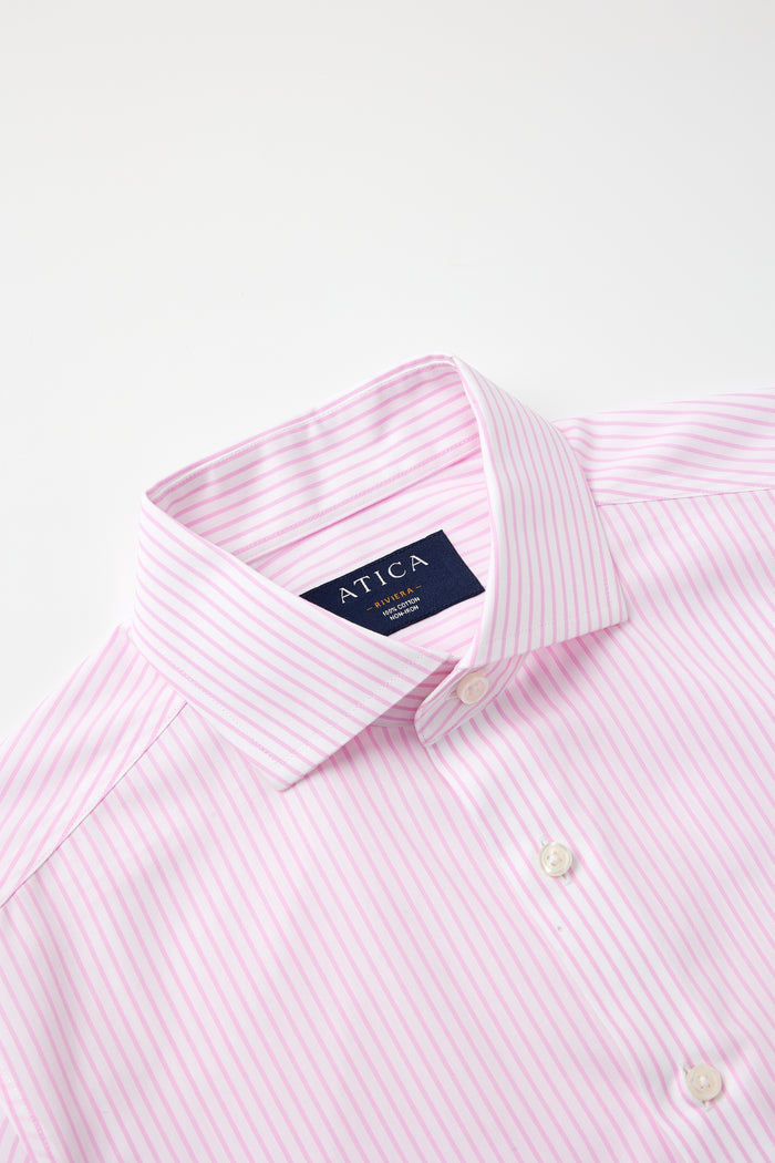 Riviera Pink Bengal Stripe Shirt - Atica Man