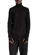Thom Krom | AW26 - Roll Neck Longsleeve, Black MTS1003