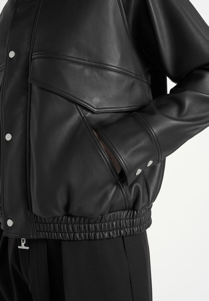 romain-unisex-funnel-neck-leather-relaxed-bomber-jacket