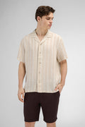 Urban Pioneers Male Ronaldo SS Shirt SS SHIRT LIGHT SAND