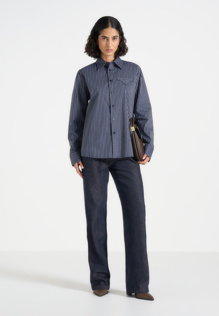 ronnie-unisex-pinstripe-long-sleeve-shirt-navy