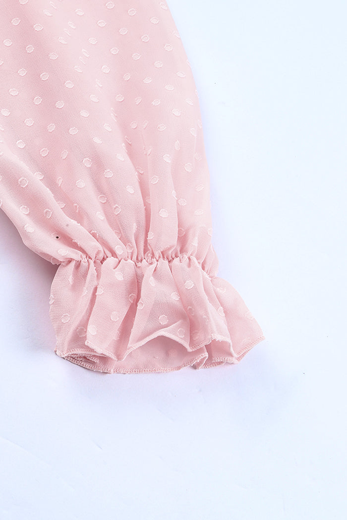 Ruffled Swiss Dot Mini Dress
