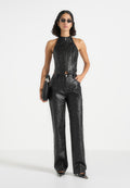 ruth-embossed-leather-mid-rise-trousers-black