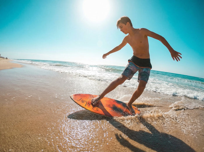 RYDER Epoxy Resin Skimboard 52″ - Lime / White