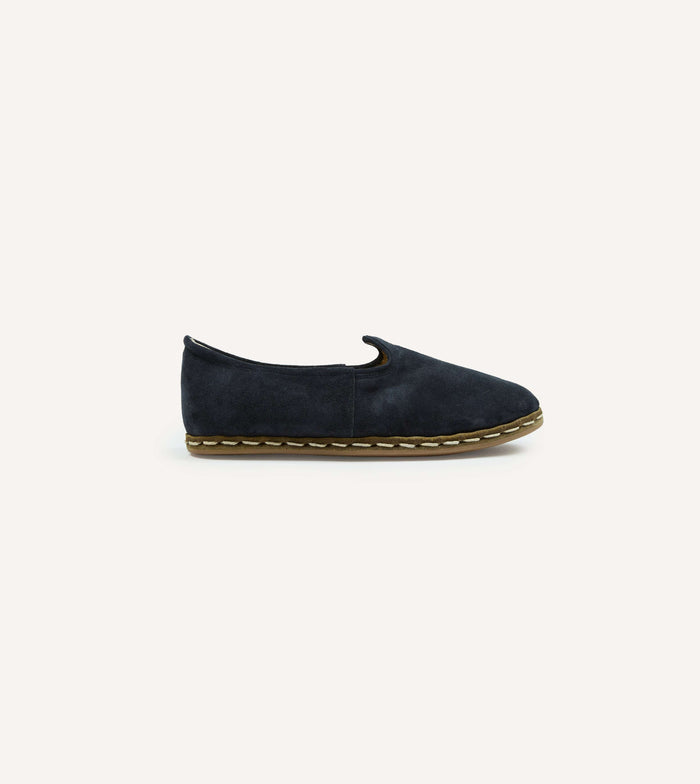 Sabah Oxford Navy Suede Shoes