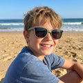 Sam - Childrens Foldable Sunglasses (with Case & Cleaner) - Green
