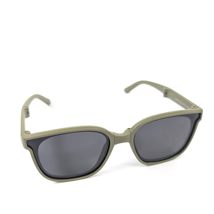 Sam - Childrens Foldable Sunglasses (with Case & Cleaner) - Green