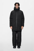 RAINS Sarna Long Puffer Jacket Black Jacket