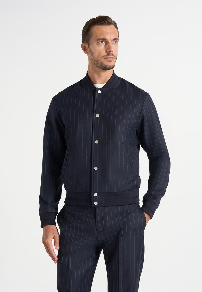savin-pinstripe-bomber-jacket-navynew