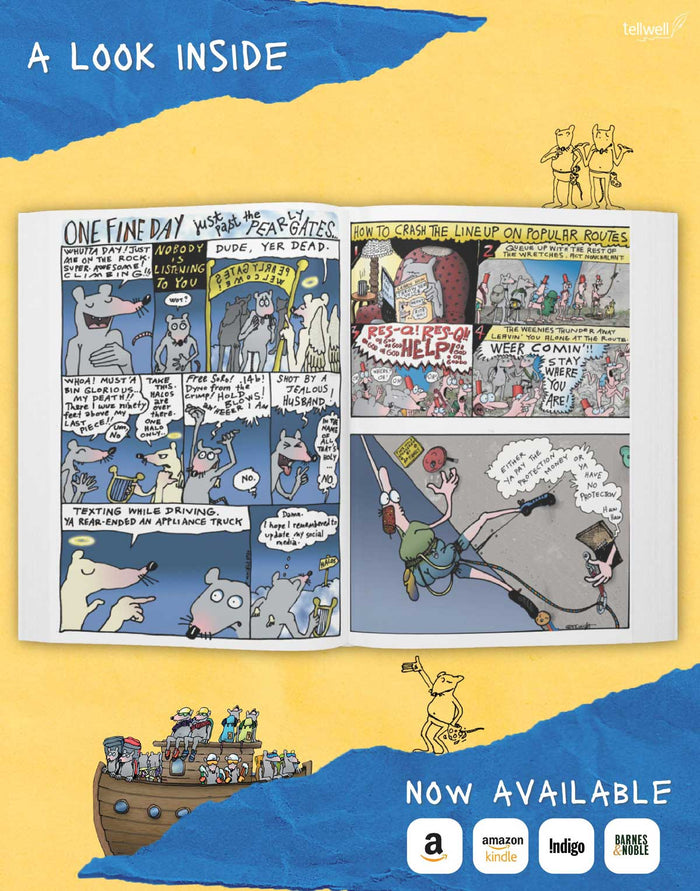 Secret Plans Vol III - 40+ Years of Cartoons for Climbers by Tami Knight - Hardback