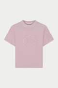 SHADOW PRINT EMBLEM T-SHIRT - WASHED PINK