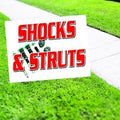 Shocks & Struts Auto Repair Yard Sign