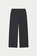 SIDE PLEAT WIDE LEG TAILORED TROUSERS - GREY
