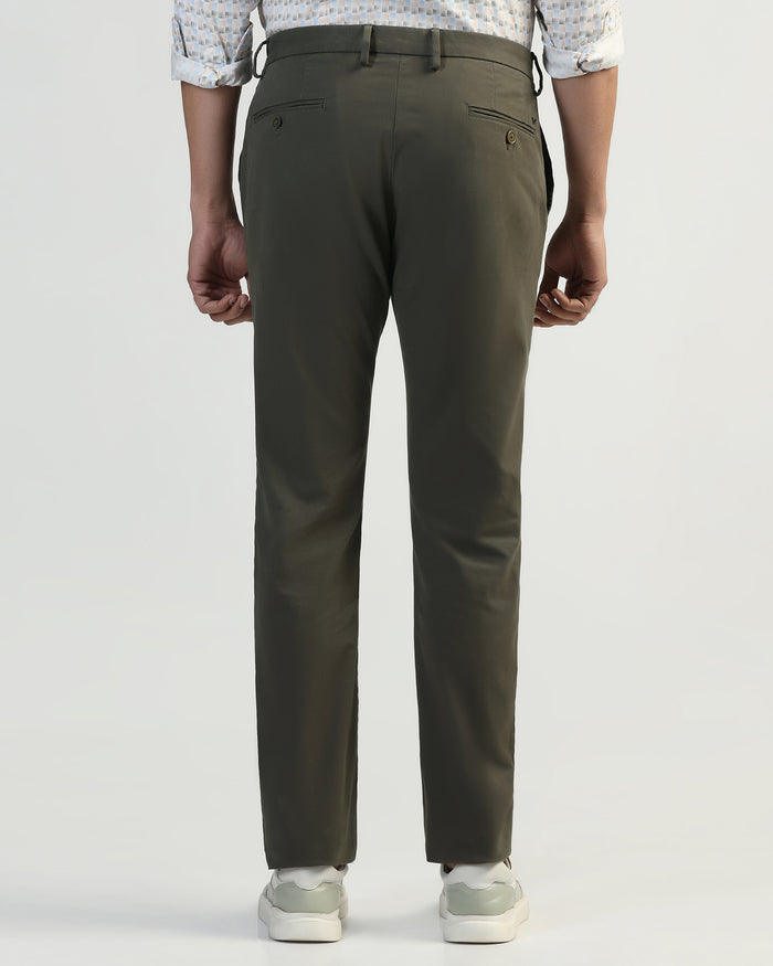 Slim Comfort B-95 Casual Olive Textured Khakis - Kary