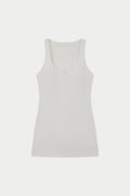 SOFT TOUCH SCOOP NECK DRESS - WHITE