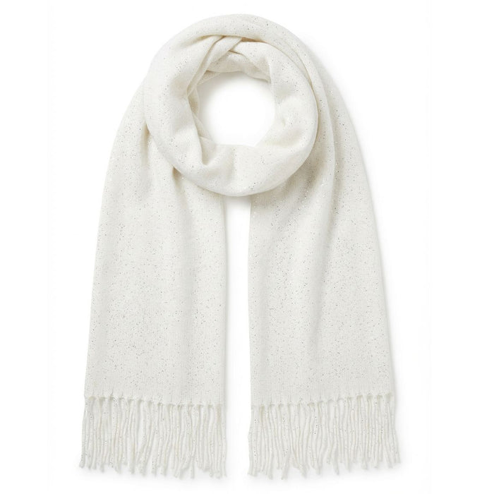 Sparkly Petra Pashmina Scarf (70x180cm) - Cloud White