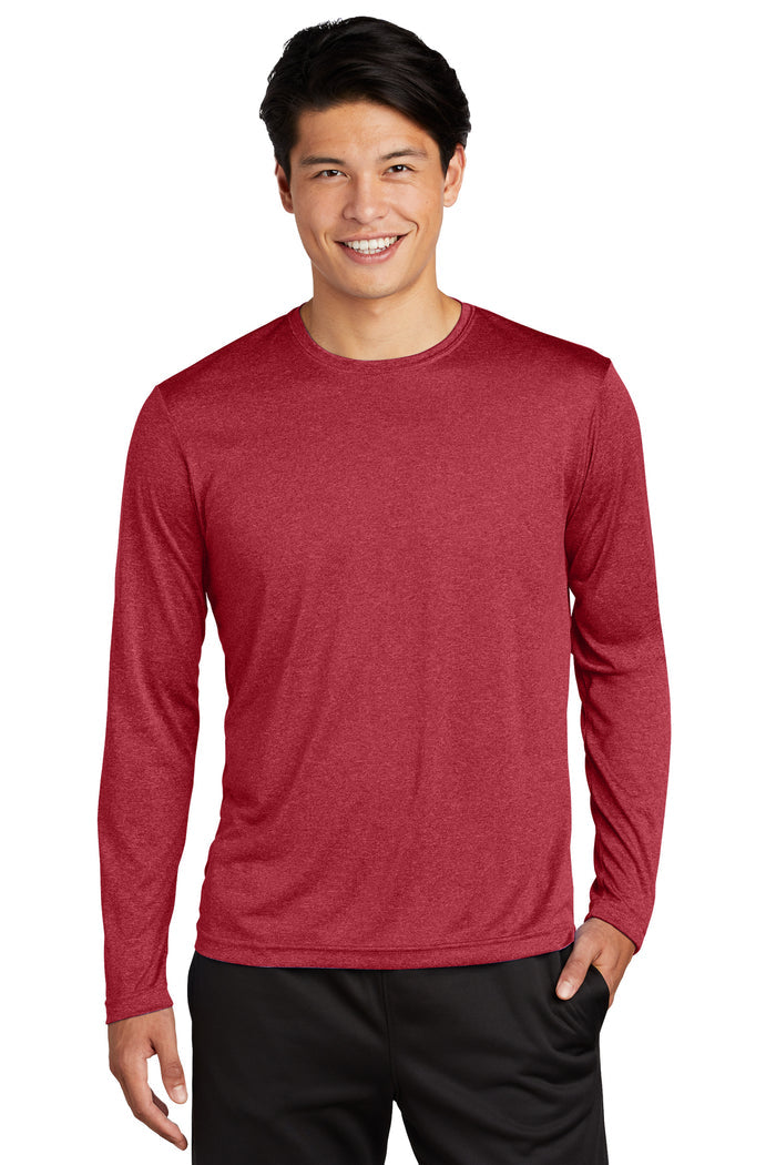 ST360LS  Sport-Tek® Long Sleeve Heather Contender™ Tee - The Lemon Print & Design Studio