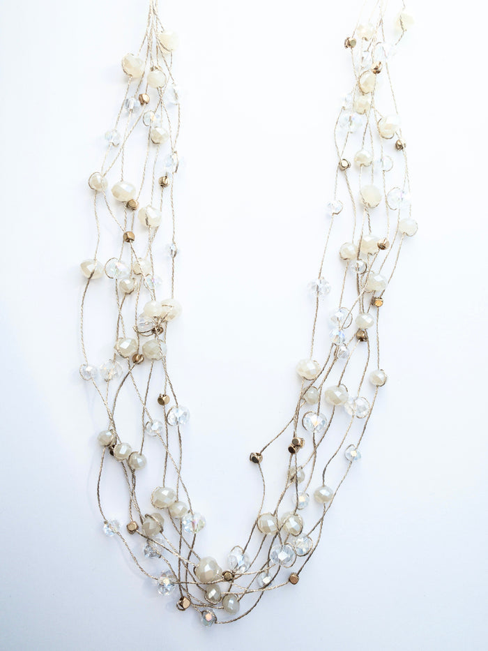 Stella Necklace in Beige