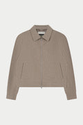 TAILORED HERRINGBONE JACKET - BEIGE
