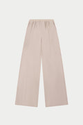 TAILORED WAISTBAND DETAIL TROUSERS - BEIGE