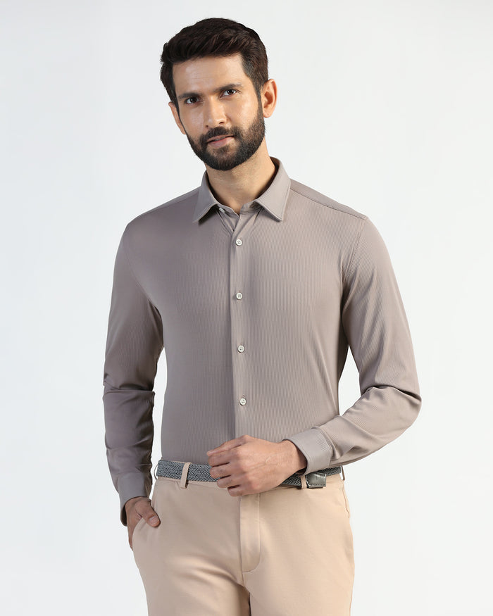 TechPro Formal Grey Stripe Shirt - Abil