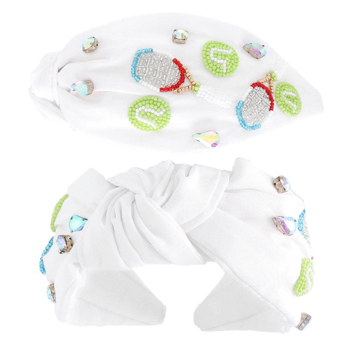 Tennis Beaded Knotted Headband